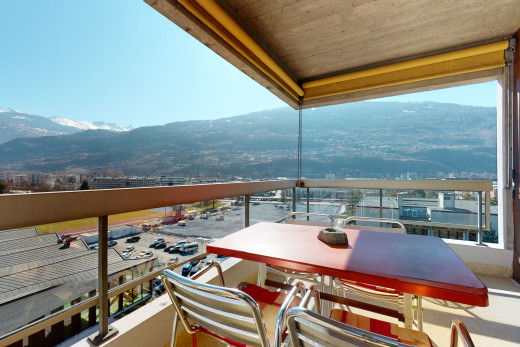 blick auf den balkon