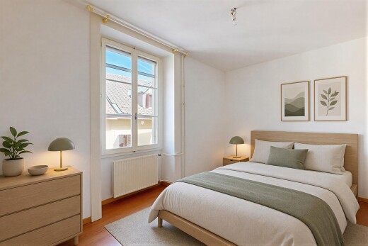 pièce vide avec cloison sèche, drywall, sol en finition bois, wood finish floor, et radiateur