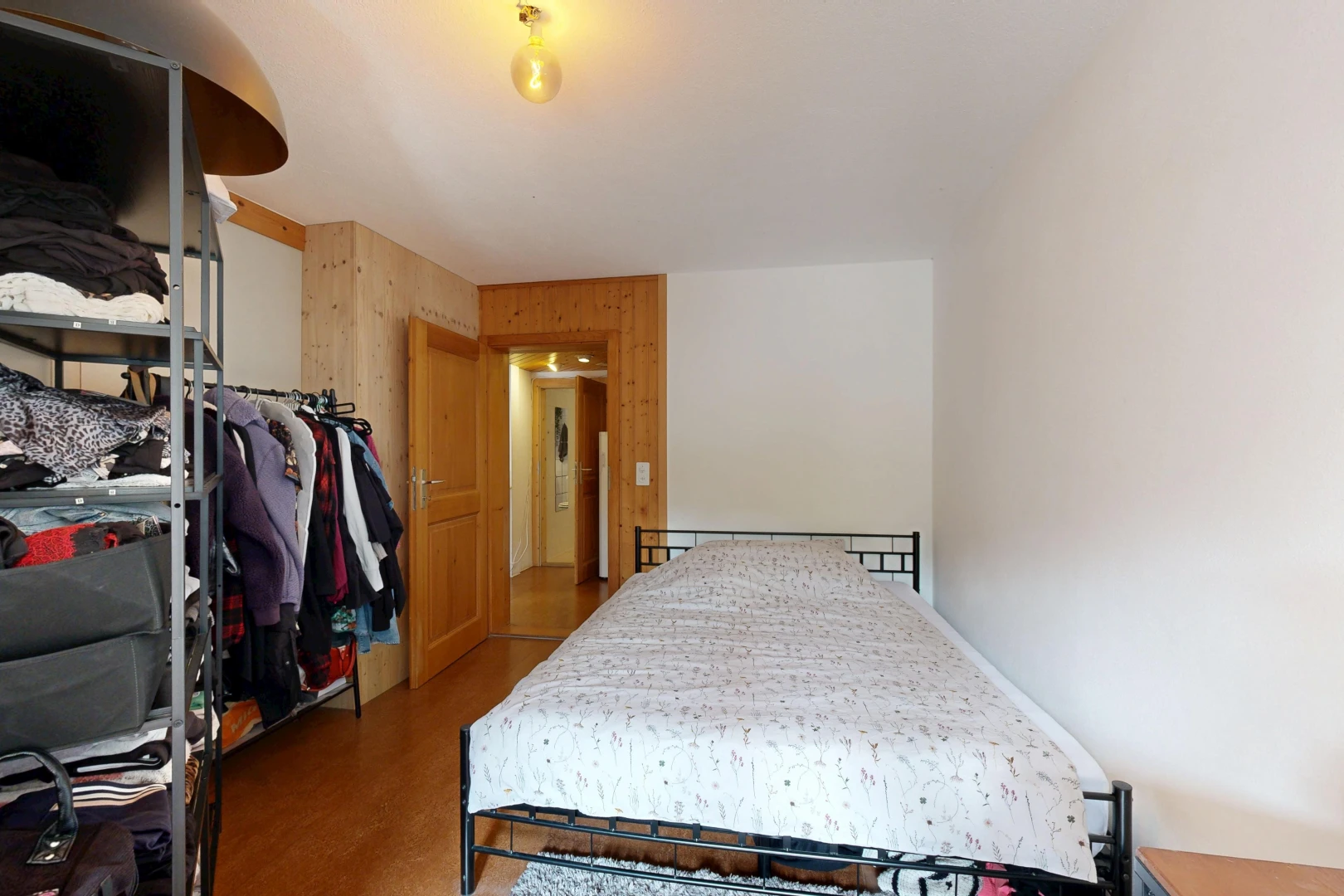 room with wood finished floors