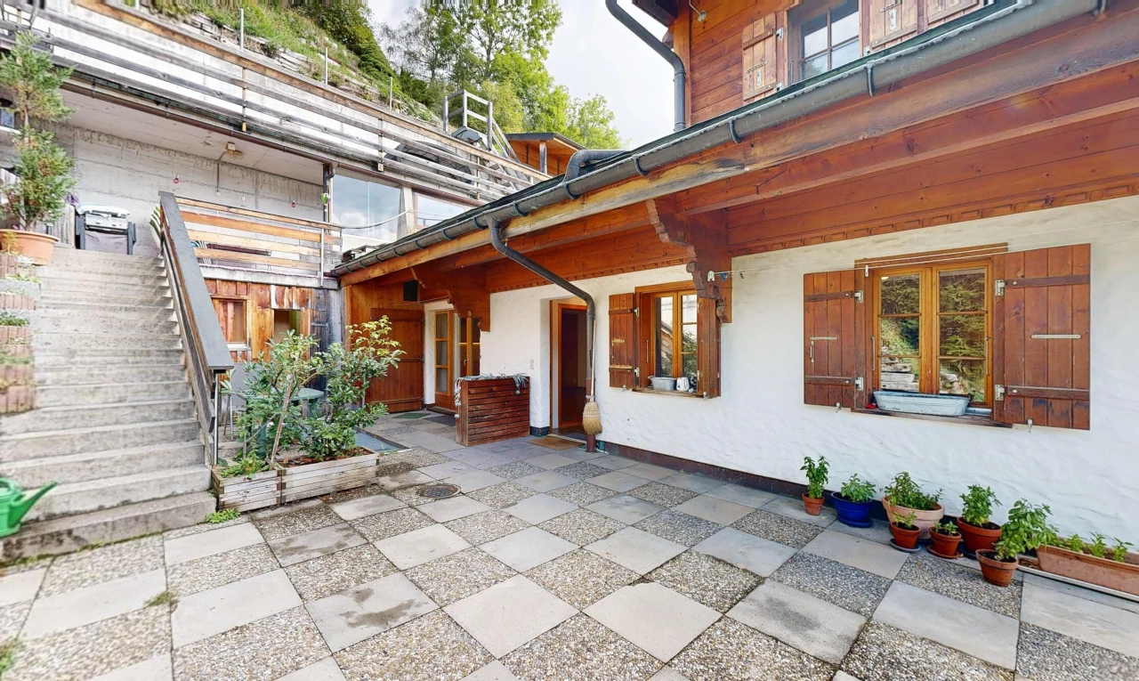 terrace with stairs