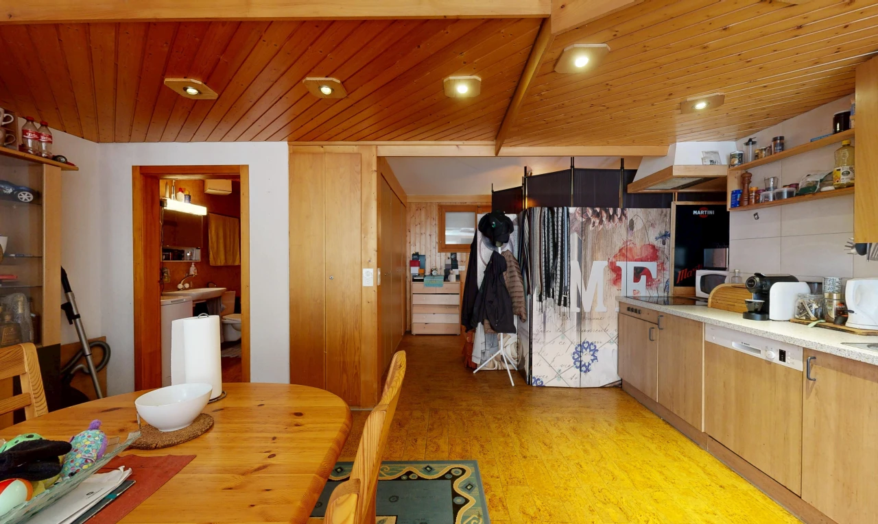 kitchen with light countertops, recessed lighting, open shelves, wood ceiling, and light wood-style floors