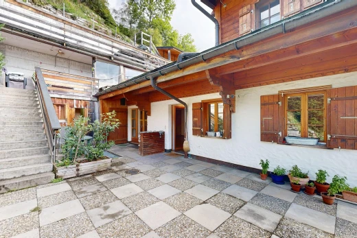terrace with stairs