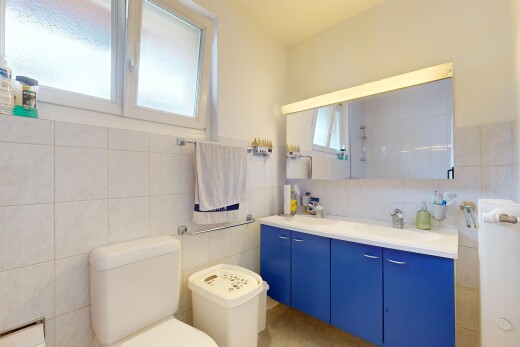 bad mit tile wall, fliesenwand, waschbecken, natural light, und natürliches licht