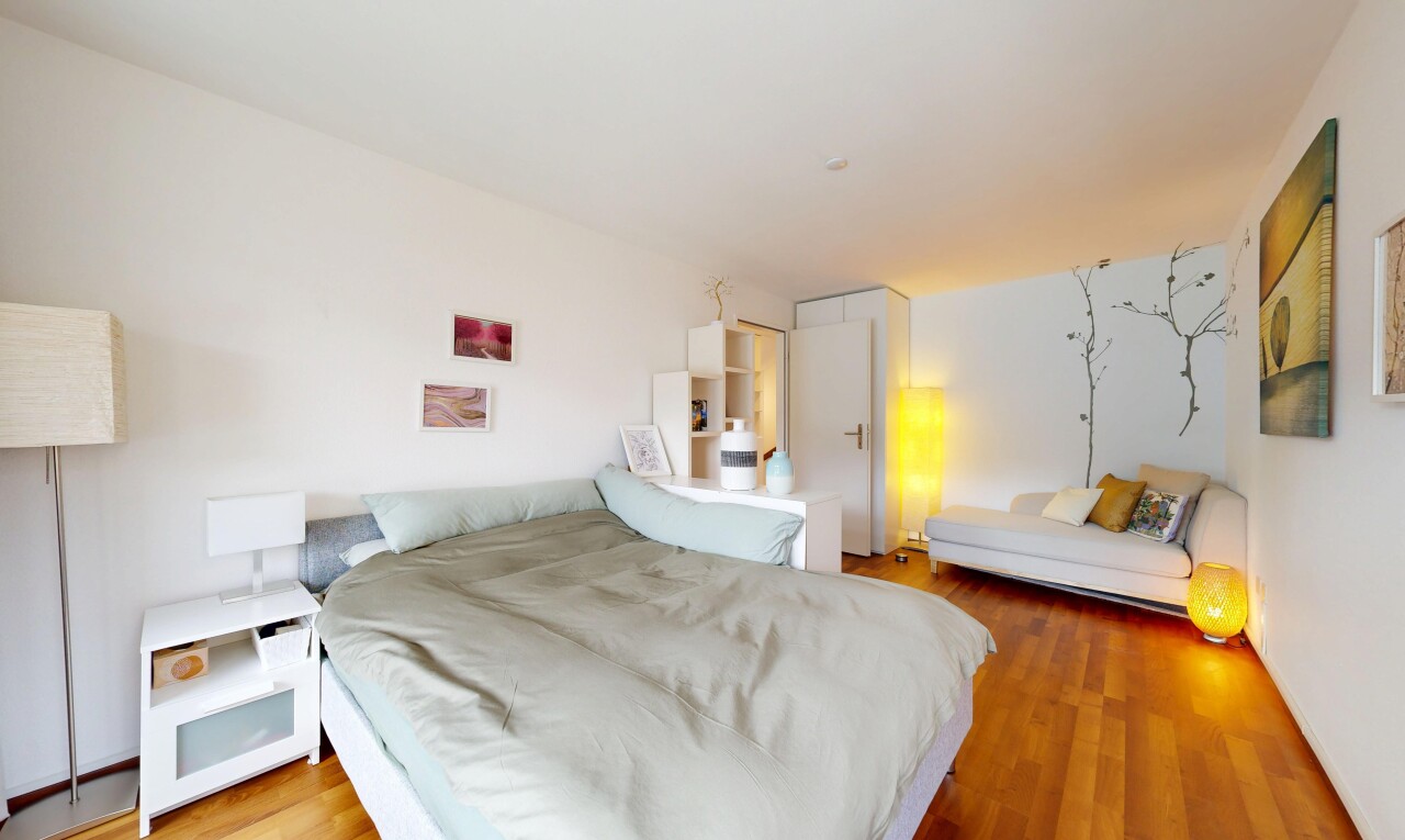 room / bedroom featuring light wood-type flooring