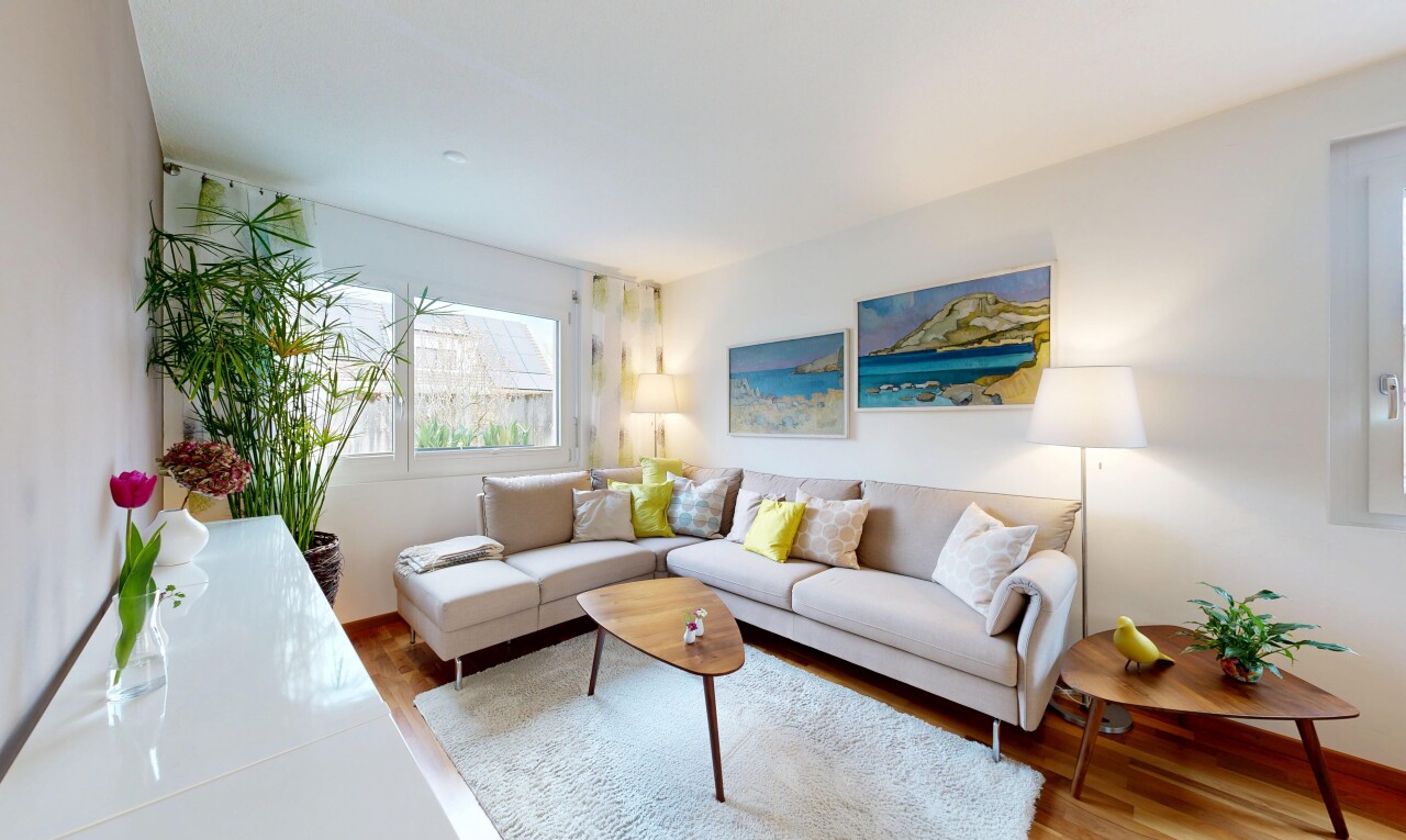 living area featuring wood finished floors