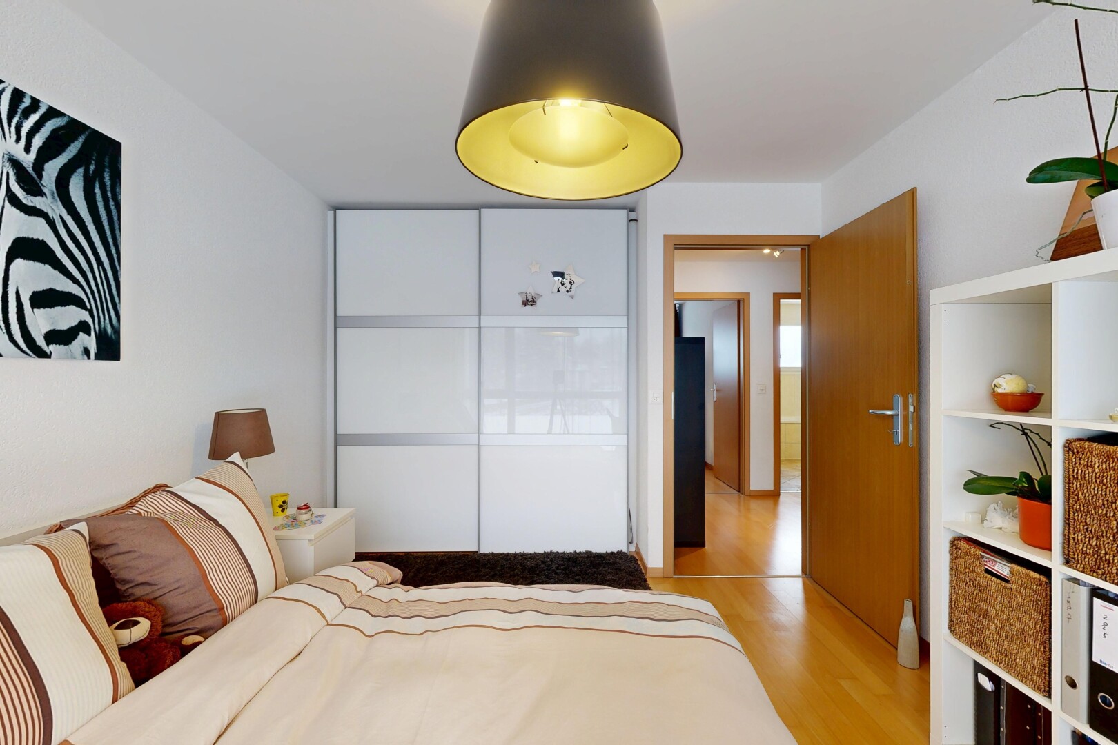 room with light wood-style flooring