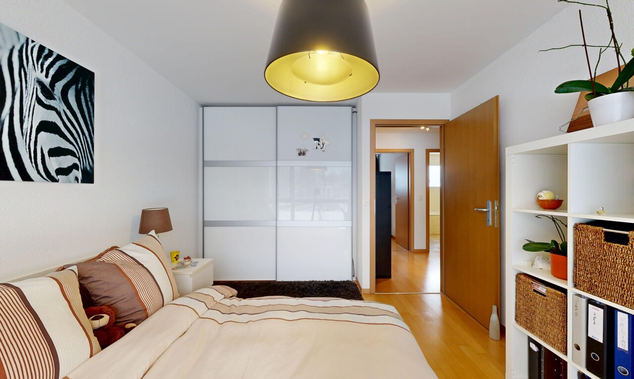 room with light wood-style flooring