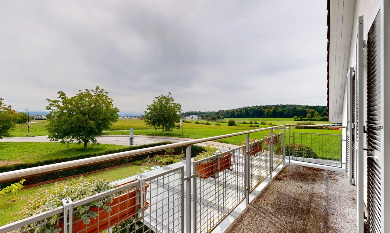 balcon avec balcon, from property, view focus, overcast, et rural view