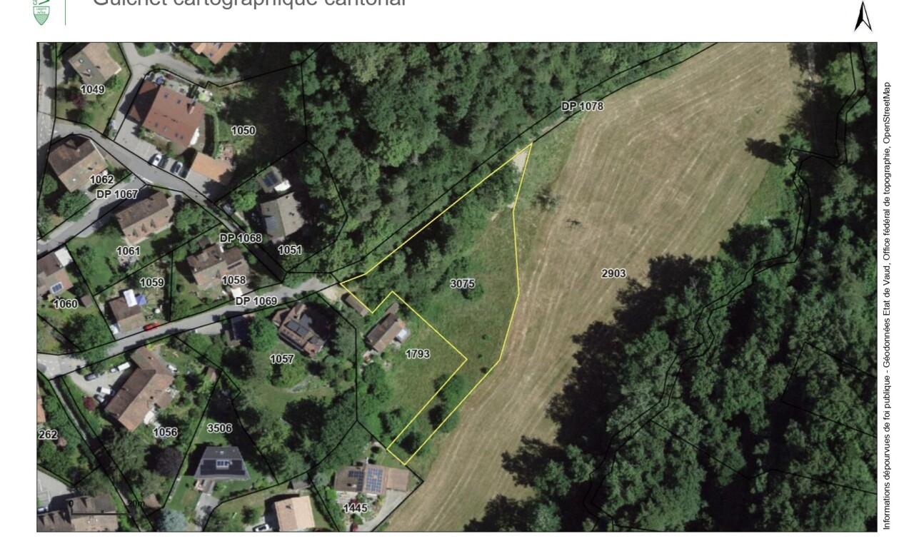 emplacement avec property lines