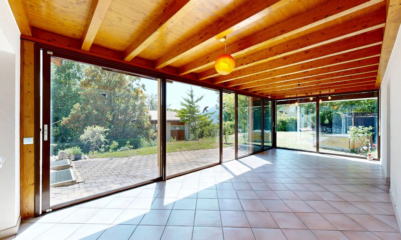 terrasse avec véranda