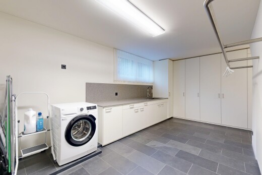 wäschekammer mit tumbler, inside property, keller, gipskartonwand, und drywall