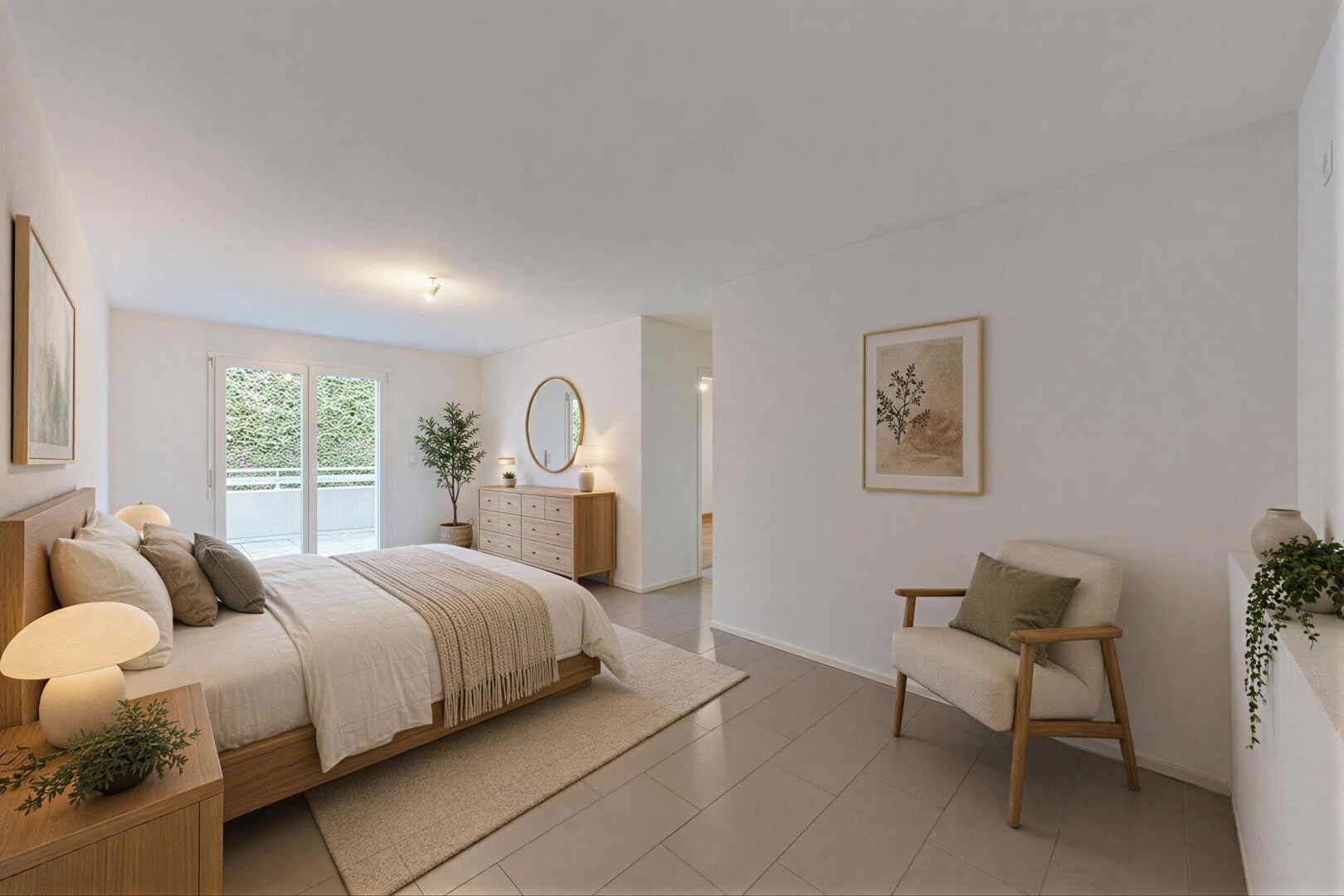 view of spare room