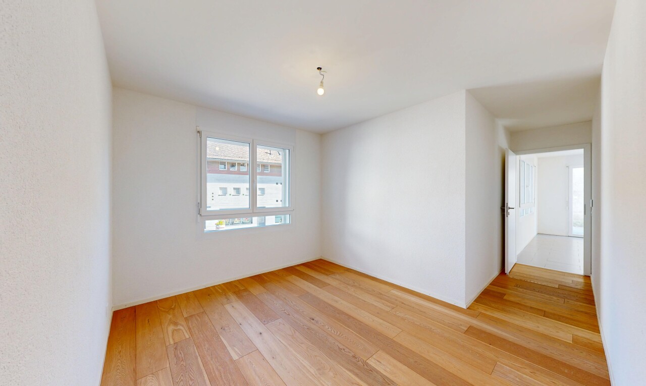 empty room featuring light wood-style flooring