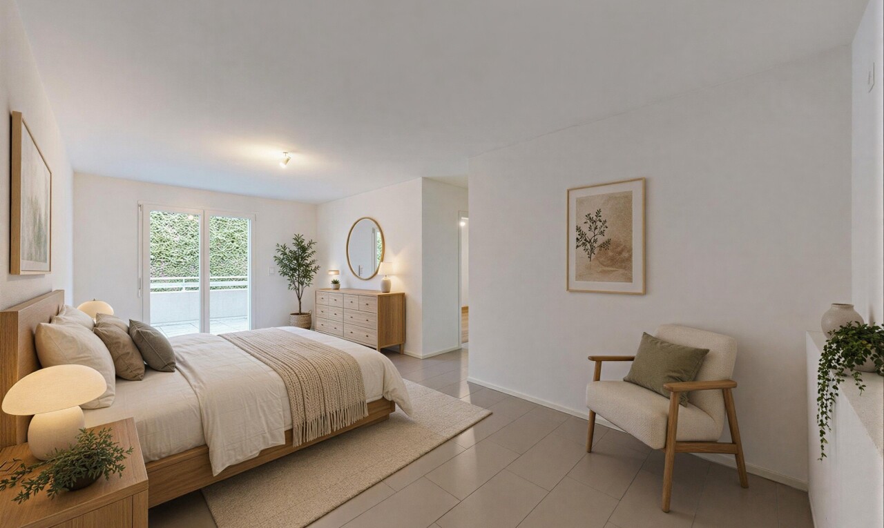 view of spare room