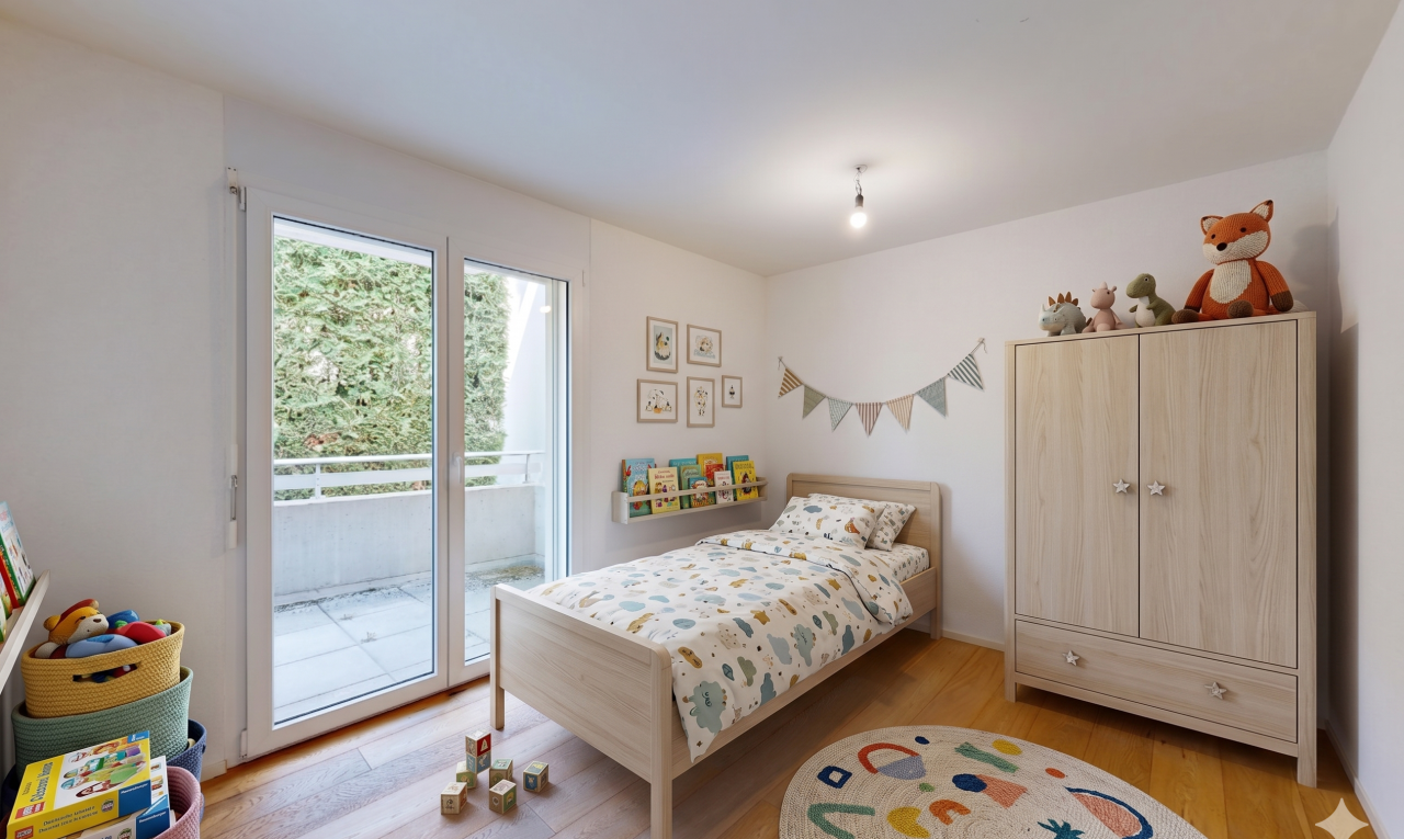 empty room with light wood-style flooring