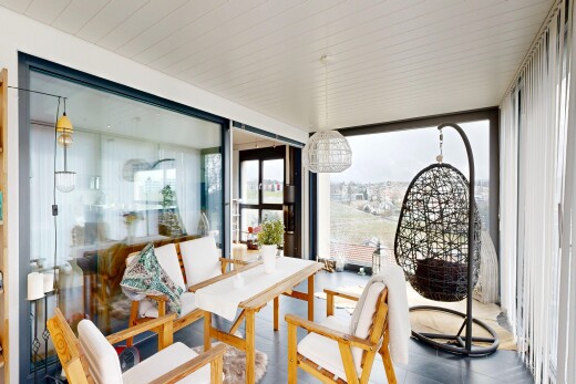terrasse avec inside property et overcast