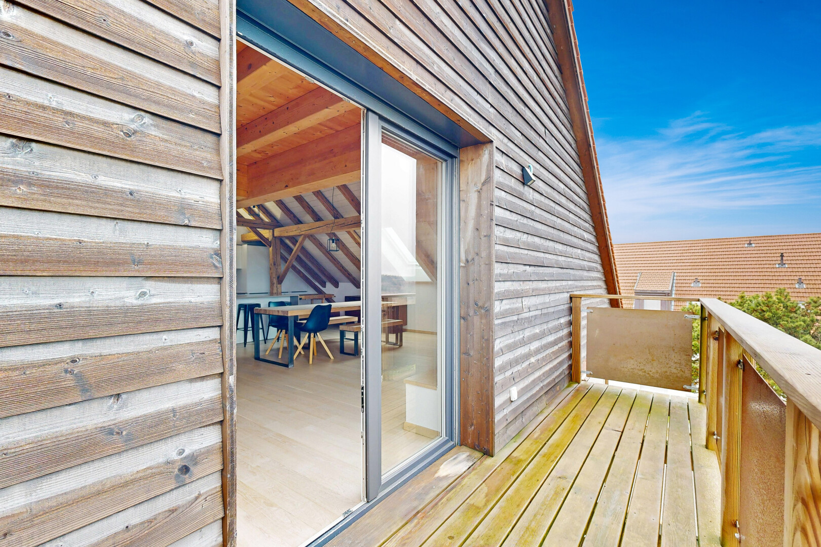 espace extérieur avec balcon
