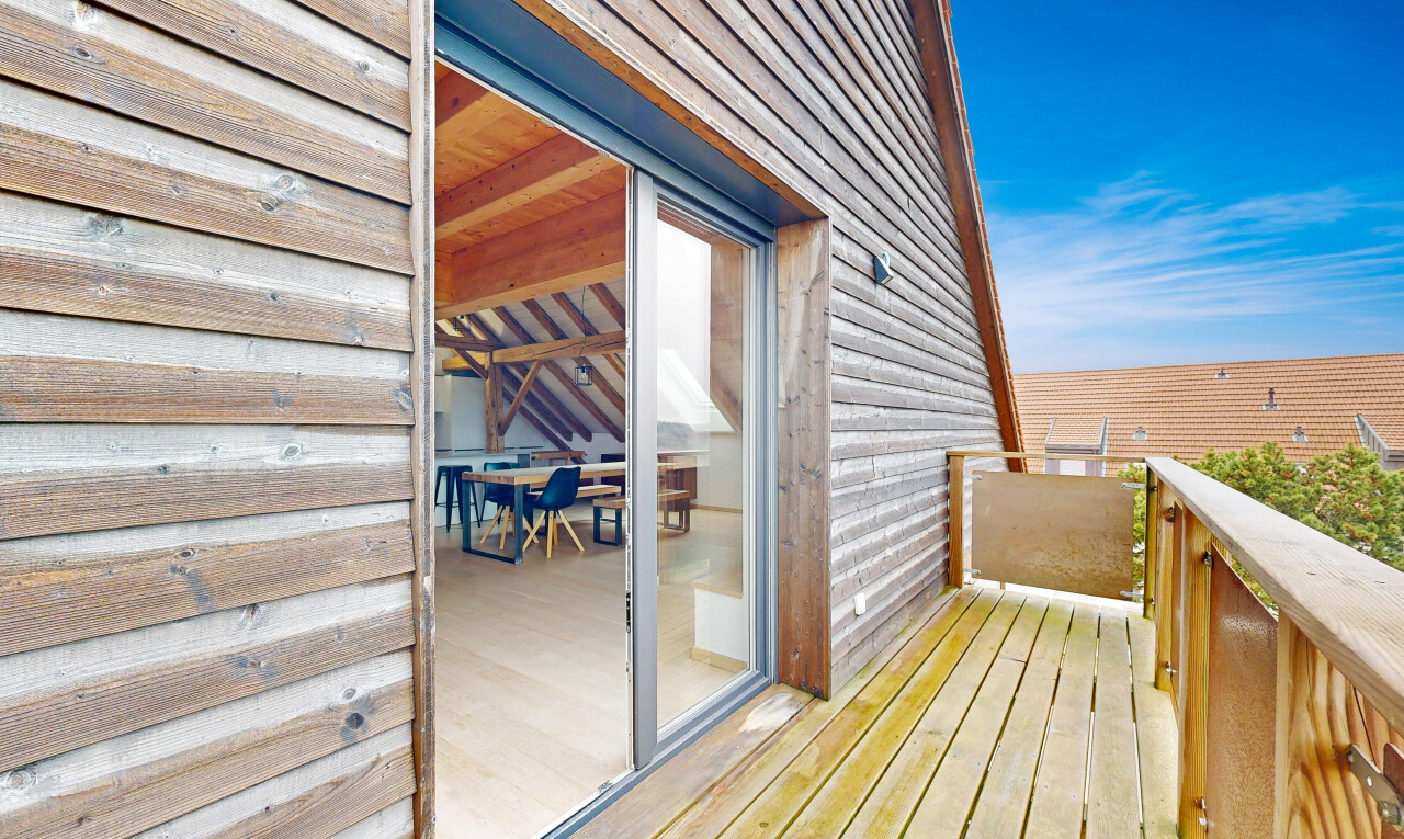 espace extérieur avec balcon