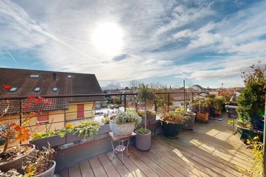 terrasse mit day time, deck, und from property
