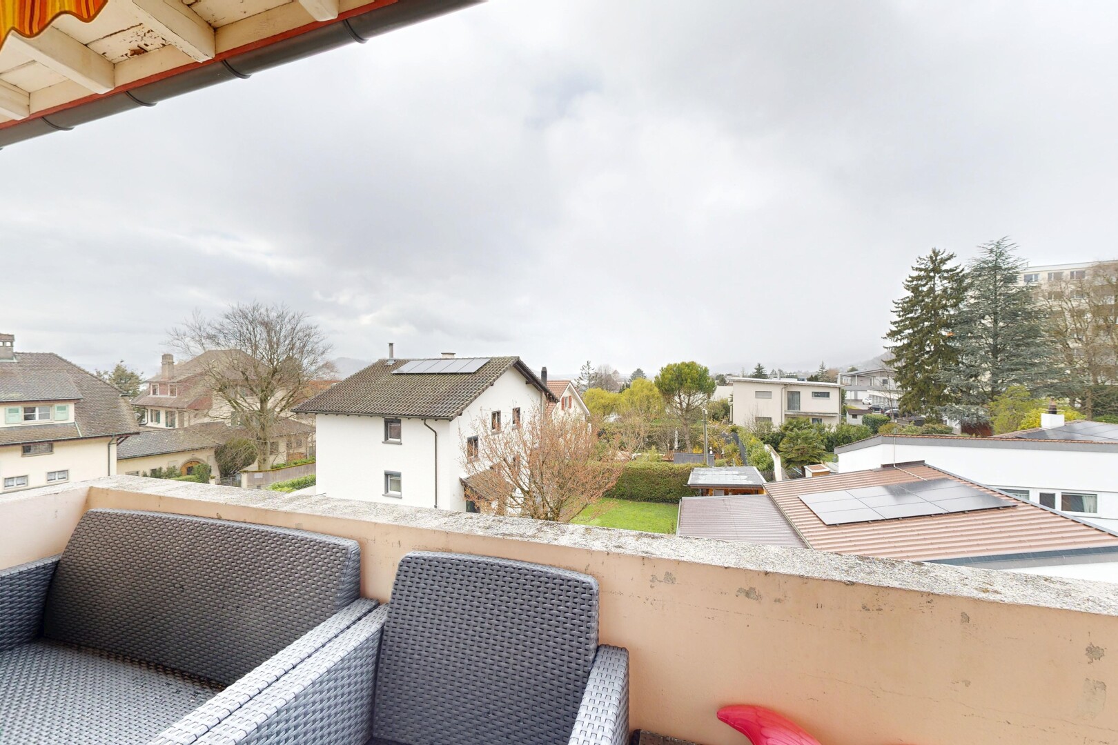 balcony featuring a residential view