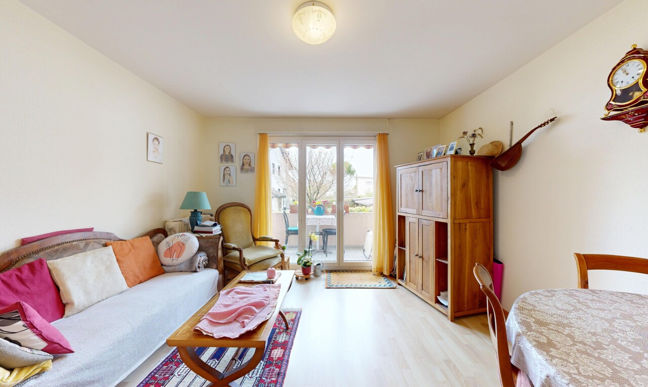 living / dining room with light wood-style flooring