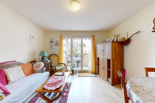 living / dining room with light wood-style flooring