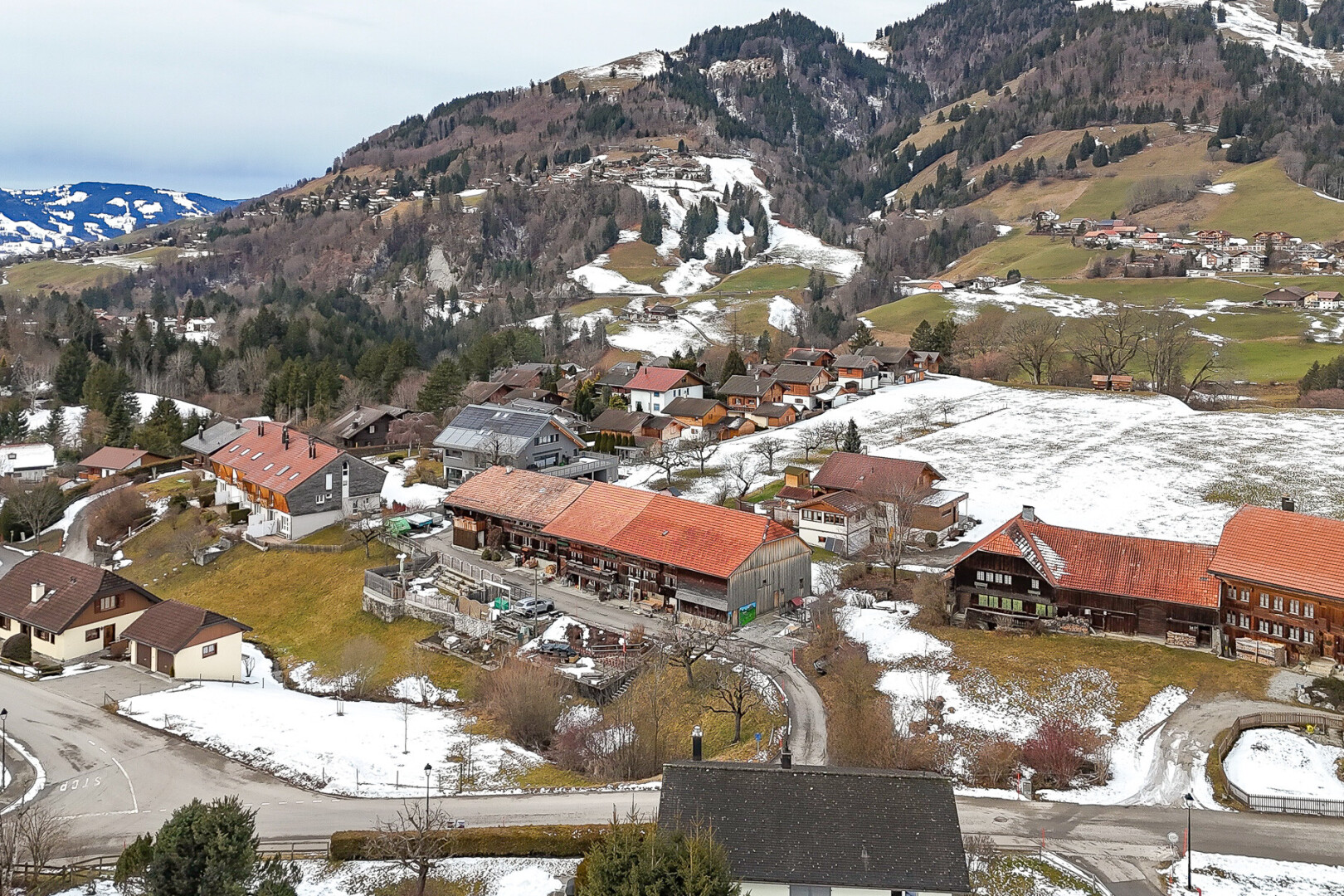 vue sur la montagne avec vue sur la montagne, mountain view, et snow