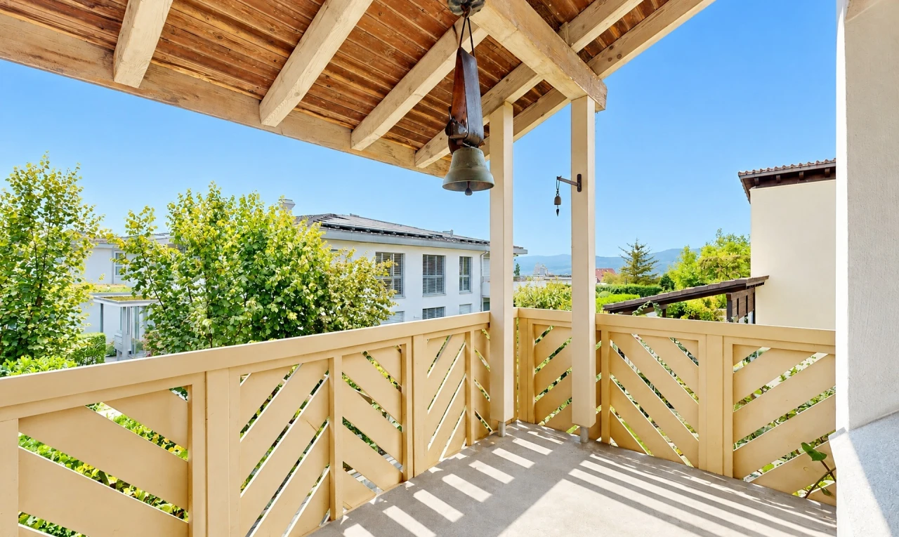 terrace with a balcony