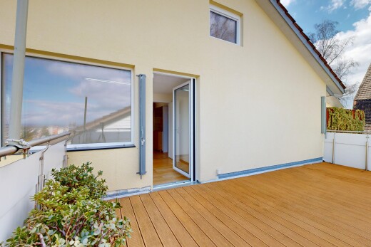 terrasse mit day time, deck, und from property