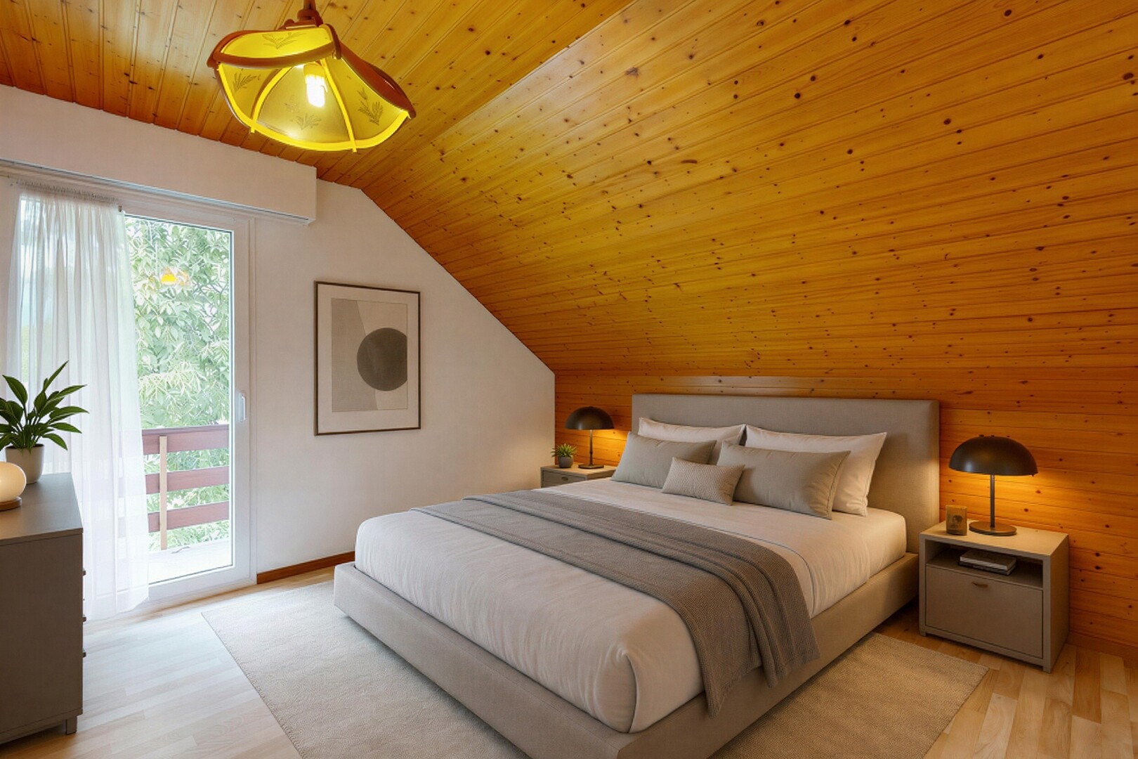 pièce vide avec mur en bois, wood wall, dated wood wall, sol en finition bois, et wood finish floor