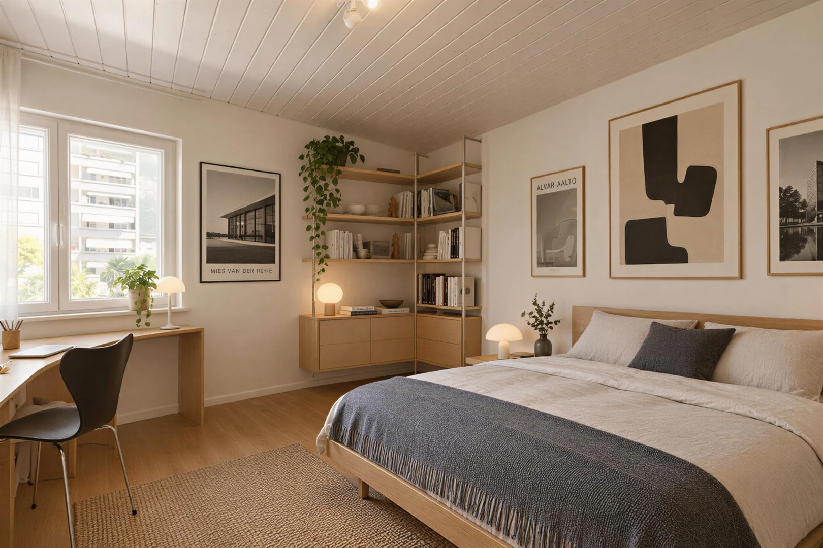 chambre avec inside property, wood finish floor, et sol en finition bois