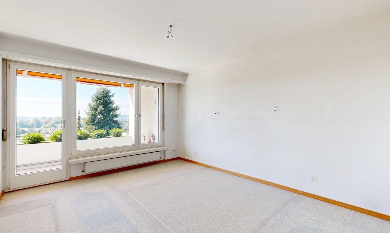 pièce vide avec accès à l'extérieur, cloison sèche, drywall, inside property, et moquette