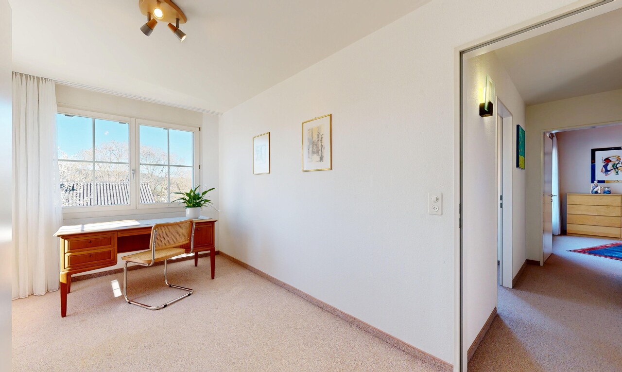 office featuring light colored carpet