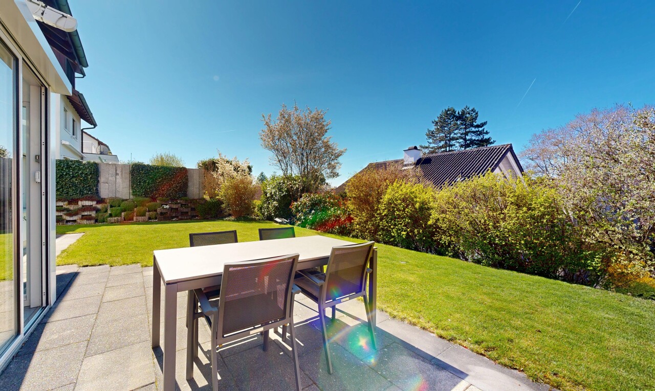 terrace with a patio and outdoor dining area