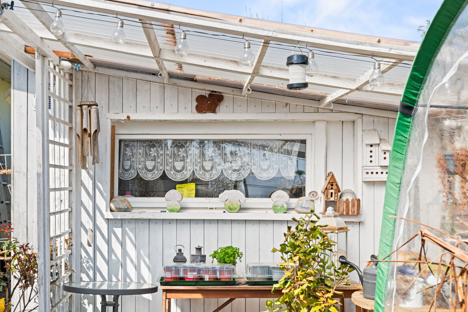 exterior view of board and batten siding