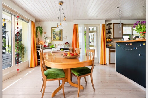 dining area featuring wooden ceiling and light wood-style floors