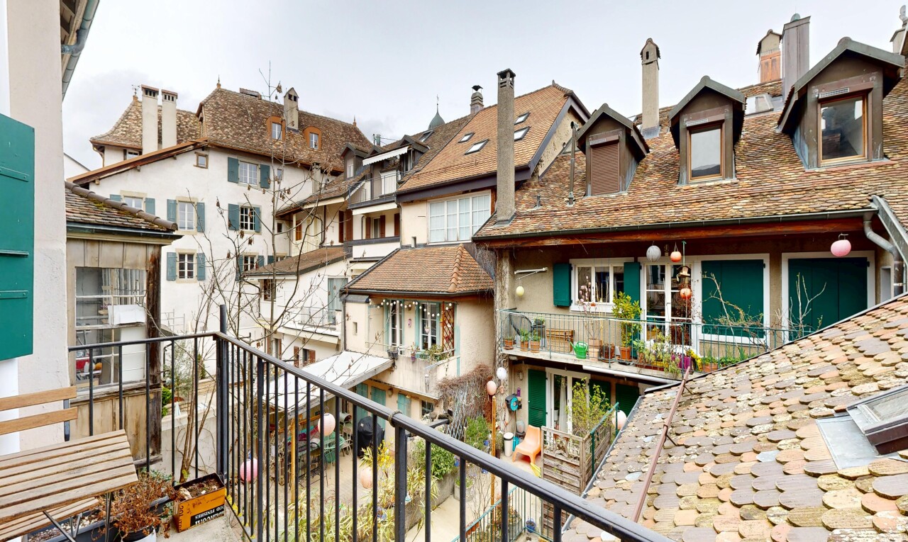 balcon avec from property, balcon, et overcast