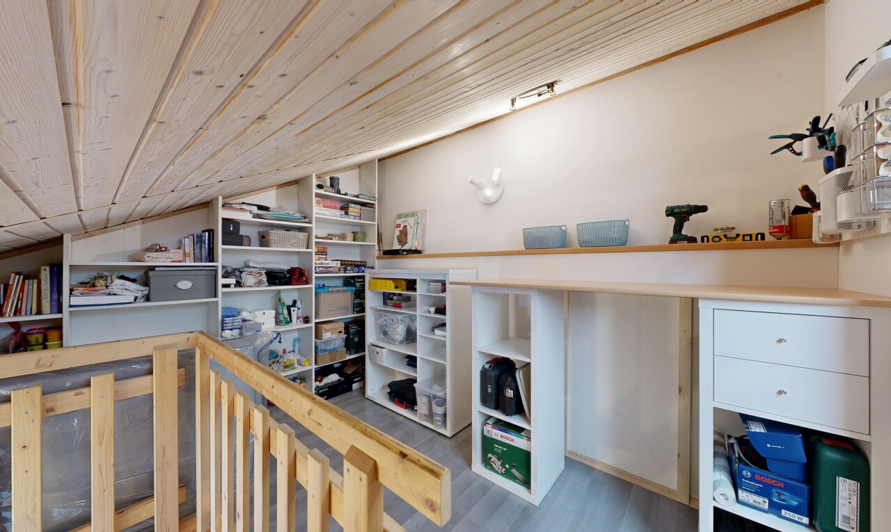 view of storage room