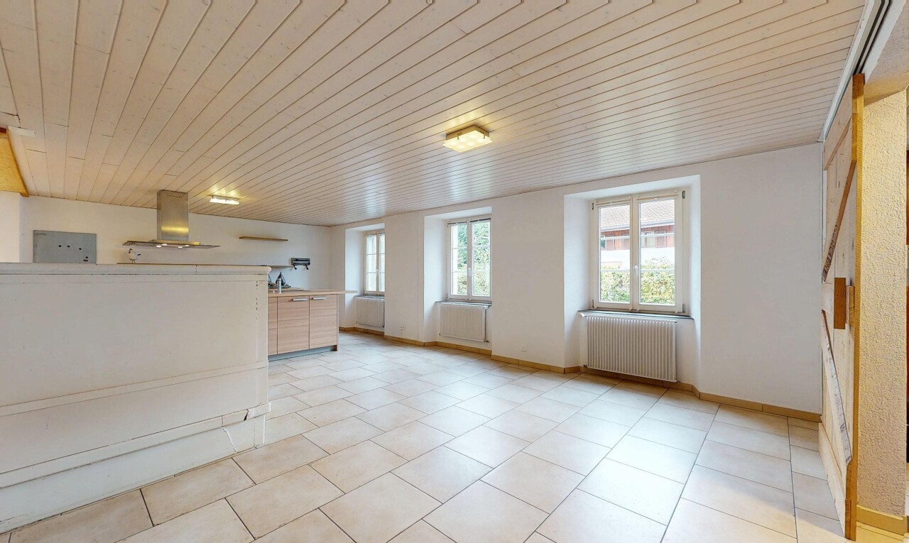 salon avec baseboards wall, plinthes murales, drywall, cloison sèche, et radiateur