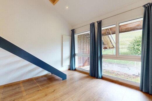 chambre avec lumière naturelle, natural light, inside property, cloison sèche, et drywall