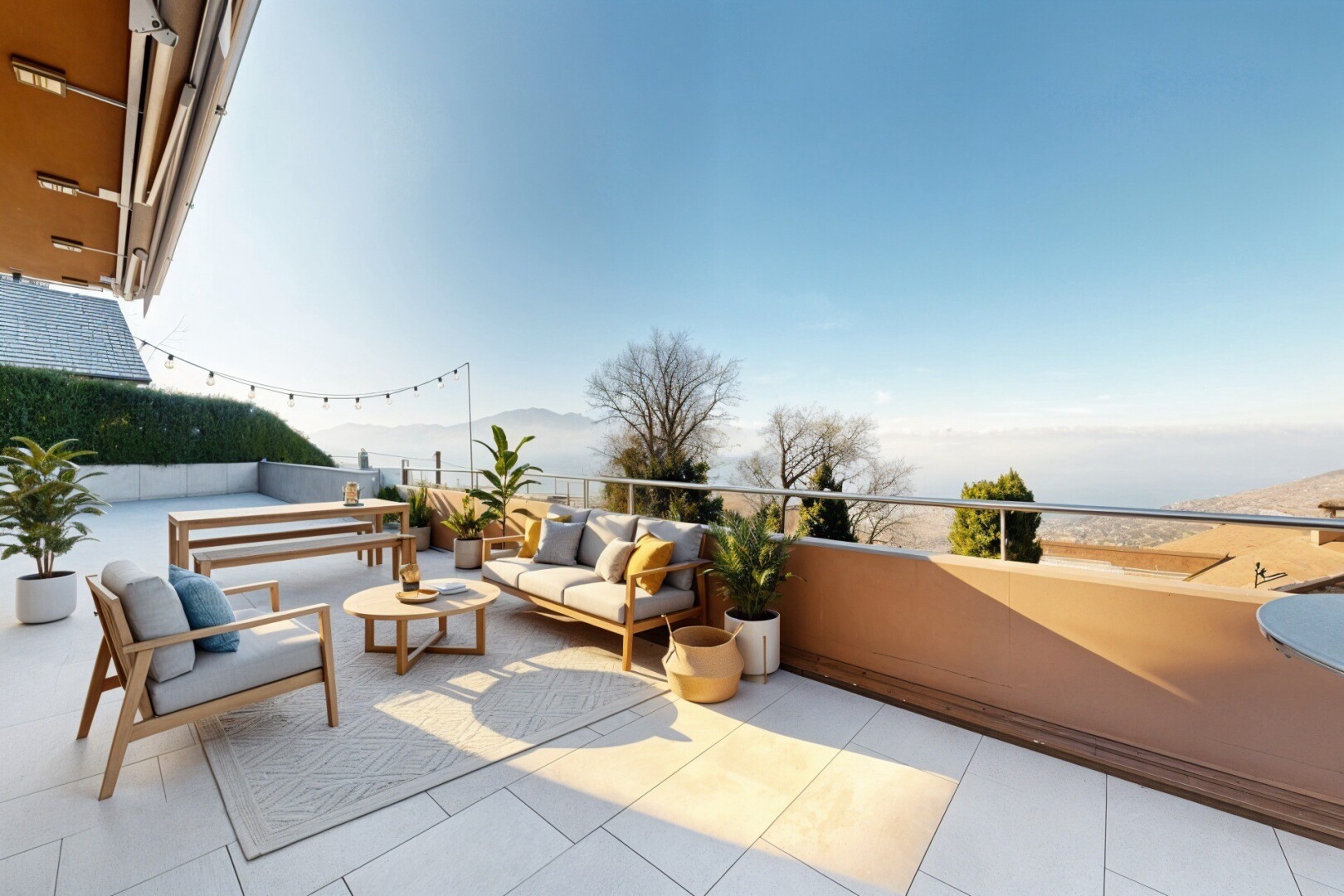terrasse avec from property, terrasse, day time, et espace de vie extérieur