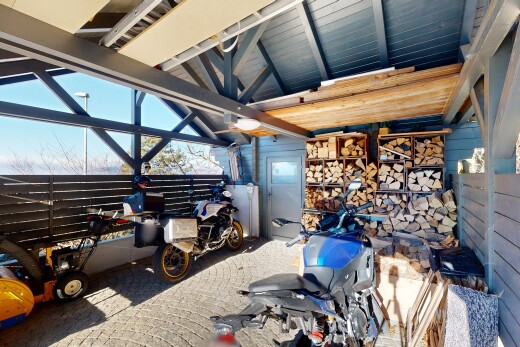 storage room with a garage