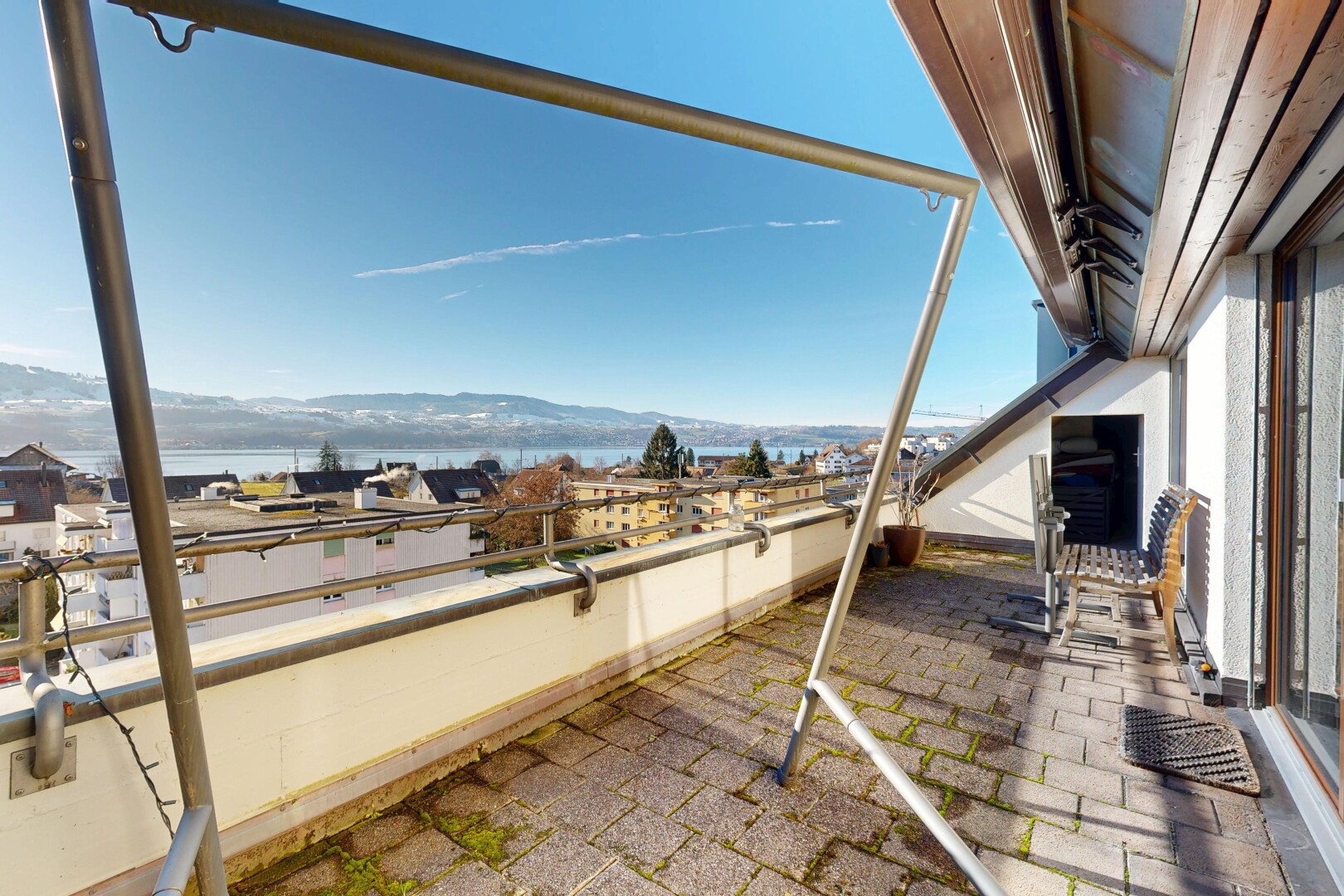 terrasse avec vue sur la montagne, mountain view, day time, from property, et terrasse