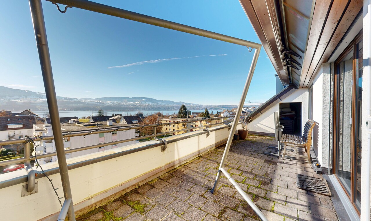 terrasse avec vue sur la montagne, mountain view, day time, from property, et terrasse