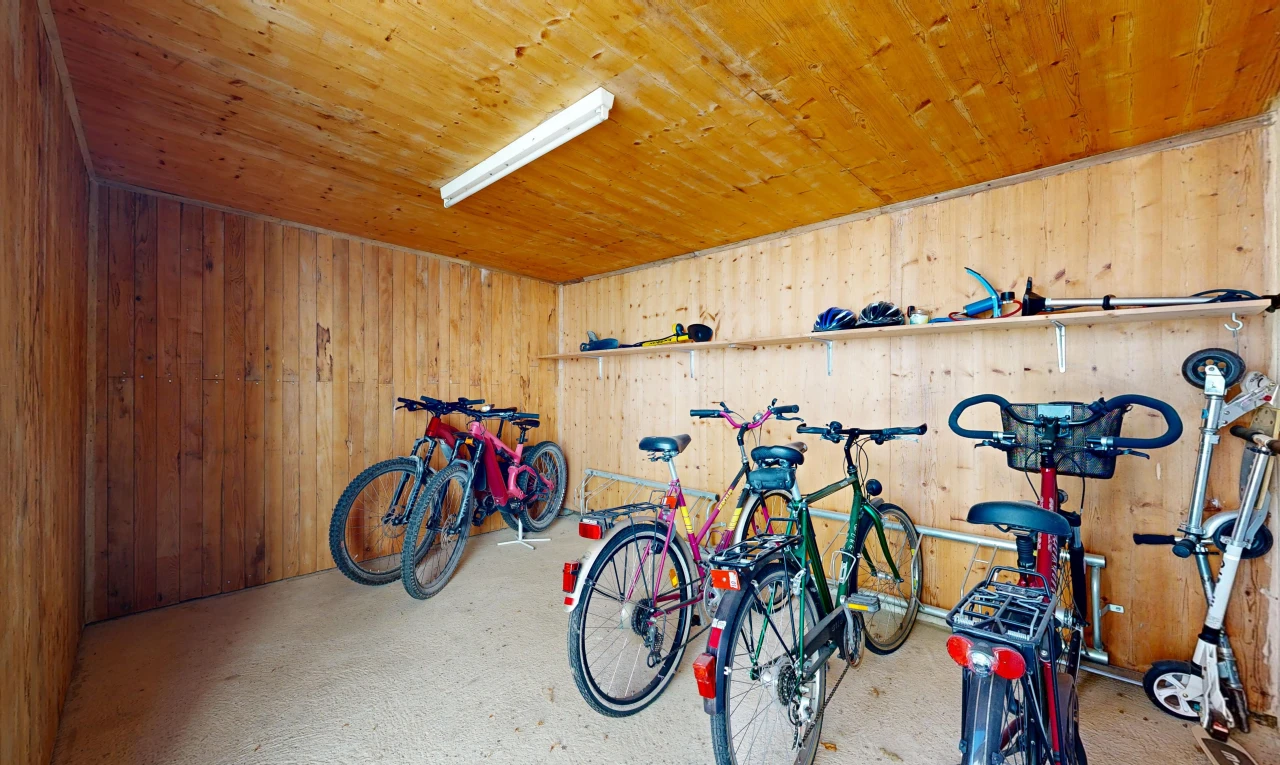 fitnessstudio mit dated wood wall, wood wall, holzwand, inside property, und wood ceiling