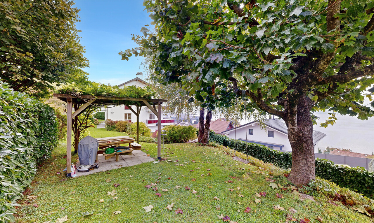 jardin avec terrasse, day time, et pelouse