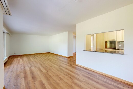spare room with light wood-type flooring