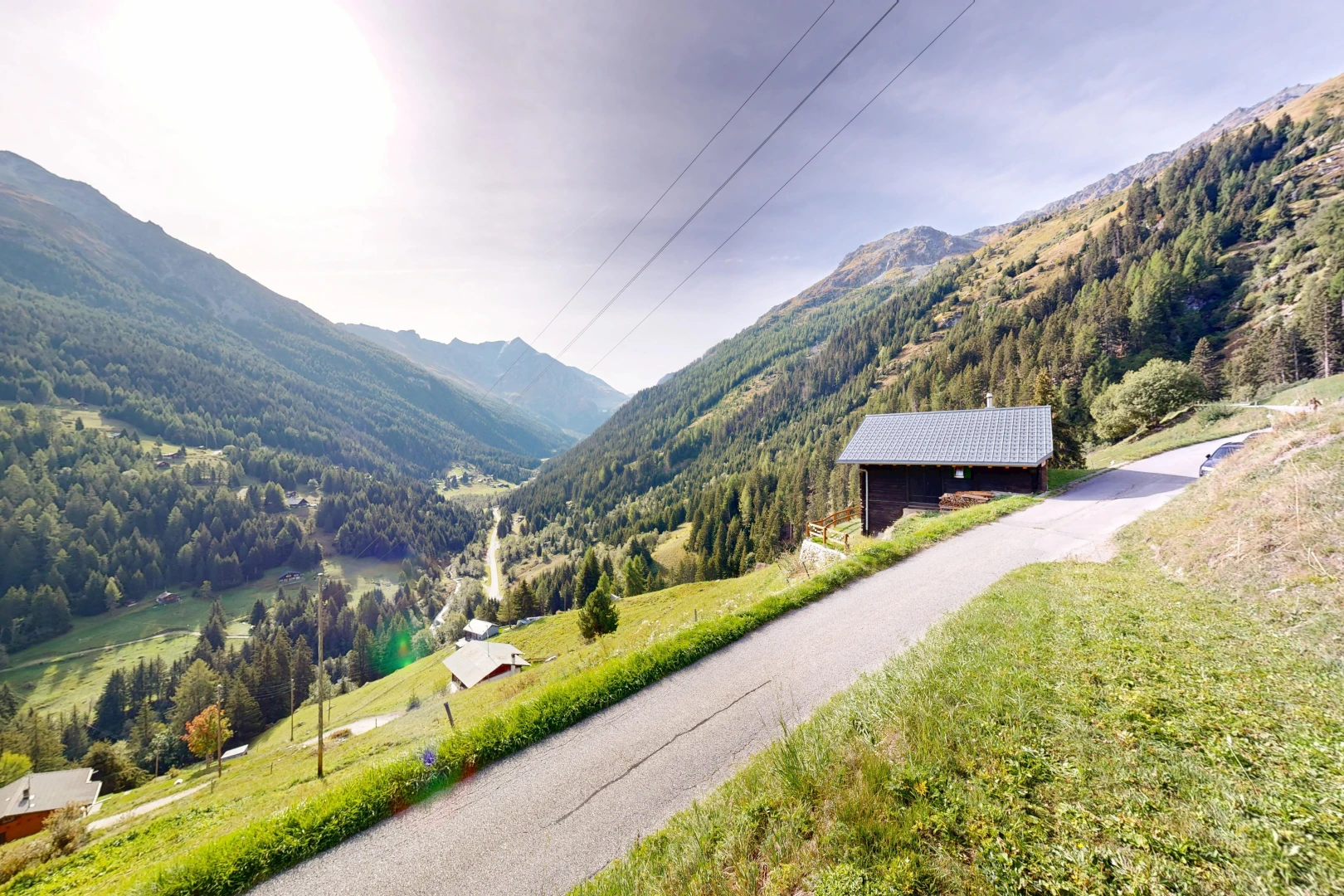vue sur la montagne avec mountain view, vue sur la montagne, power lines view, rural view, et vue rurale