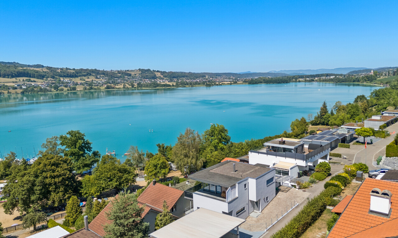 seesicht mit wohngebietblick, residential view, seesicht, water view, und day time