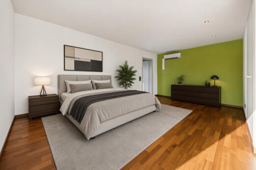 leerer raum mit drywall, gipskartonwand, wood finish floor, holzfußboden, und inside property